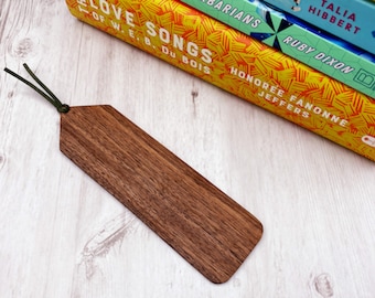 Walnoot Bladwijzer | Houten Bladwijzer | Handgemaakte Bookmark | Houten Bladwijzer | Bladwijzers voor Boekenwurmen | Bladwijzers voor lezers | Boek Club Gift