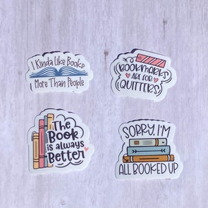 Book Lover Sticker Pack | Book Stickers | Waterproof Decals | Bookish Stickers | Book Vinyl Stickers | Reading Stickers | Librarian Gift