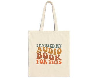 Audio Book Reader Tote Bag | Bookish Tote Bag | Audiobook Tote Bag | Book Lover Gift | Audiobooks are Books | Book Club Gift | Bookish Gift