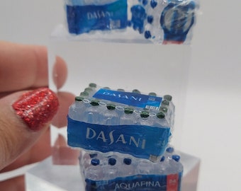 Dollhouse Miniatures 1:12 Scale Bottled Water 12 Pack and 24 pack 16 oz Bottles