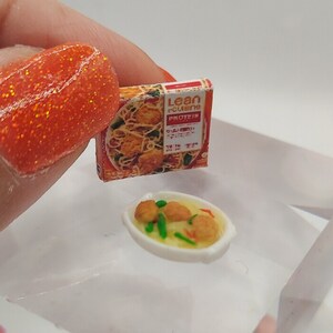 Dollhouse Miniature 1:12 Scale Microwave Lunch Meals Lean Diet Freezer Meal