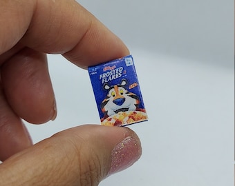 Dollhouse Miniatures Sugar Frosted Bran Flakes Cereal Box