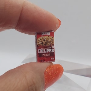 Dollhouse Miniatures 1:12 Scale Box Hamburger Meal Kit