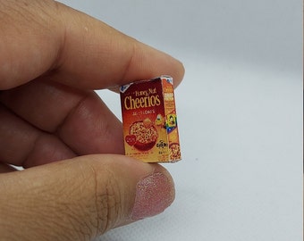Dollhouse Miniatures Honey Nut O's Cereal Box