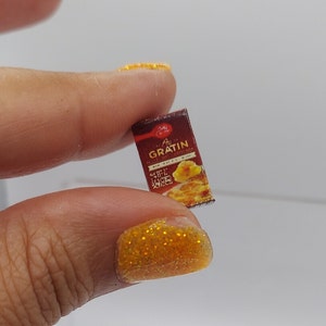 Dollhouse Miniatures 1:12 Scale Box Potatoes Au Gratin