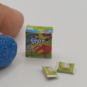 Dollhouse Miniatures 1:12 Scale Rolled Fruit Gummy Candy Roll Up Fruit