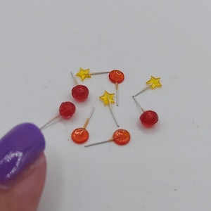 Dollhouse Miniature 1/12 Scale Lollipops Suckers Candy