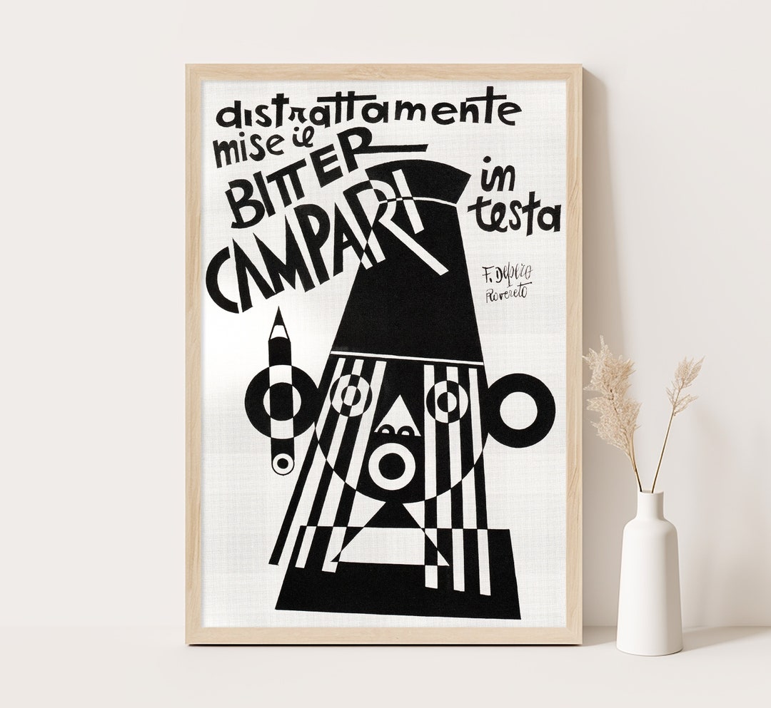 Poster Vintage Dinamo Azari Depero Haute Qualité 50x75cm - Affiche D'art Décorative Neuve
