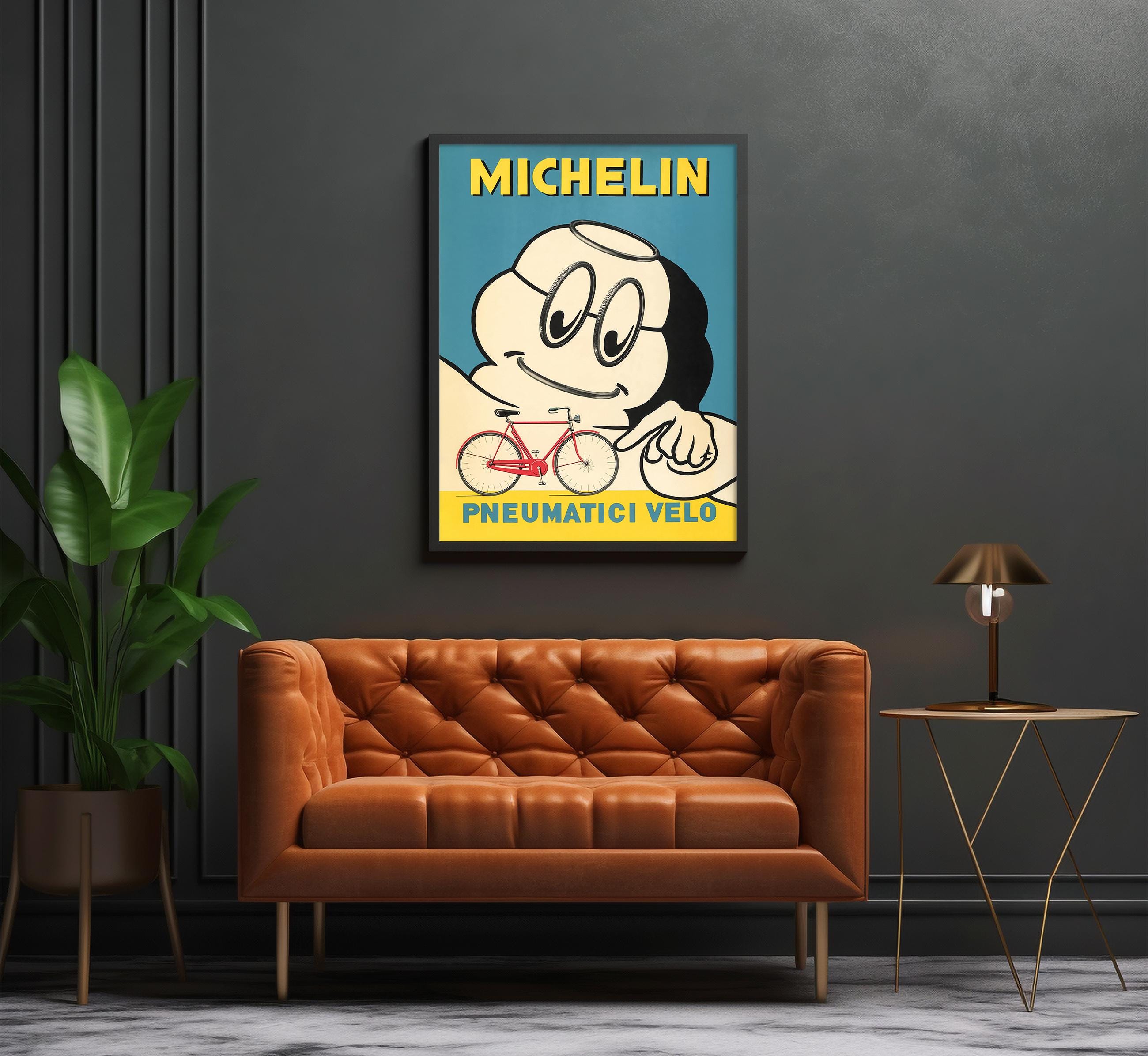 ミシュランのポスター、ヴィンテージ自転車広告、1950年代のプリント