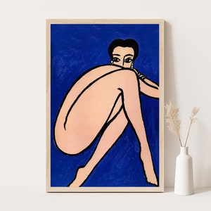 Pubblicità d'epoca Etude de Femme di Villemot / Arte murale minimalista / Decorazione da camera da letto vintage / Arte murale extra large / Stampa fino a 24x36.