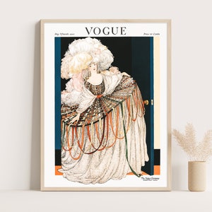 Art Deco Fashion Print: 1920 Vogue Cover - George Wolfe Plank
