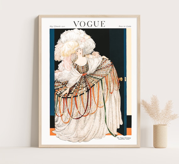 Art Deco Fashion Print: 1920 Vogue Cover - George Wolfe Plank - Etsy