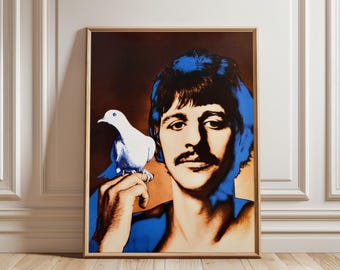 John Lennon Psychedelic Art Print: 1967 Avedon Beatles Portrait - Etsy