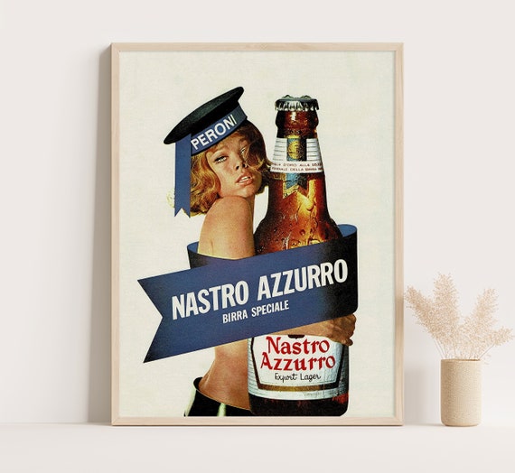ペローニビールのイタリア製ビンテージ広告ポスター、ビンテージ