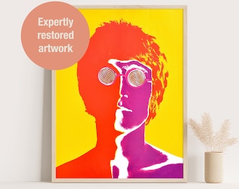 John Lennon Psychedelic Art Print: 1967 Avedon Beatles Portrait - Etsy