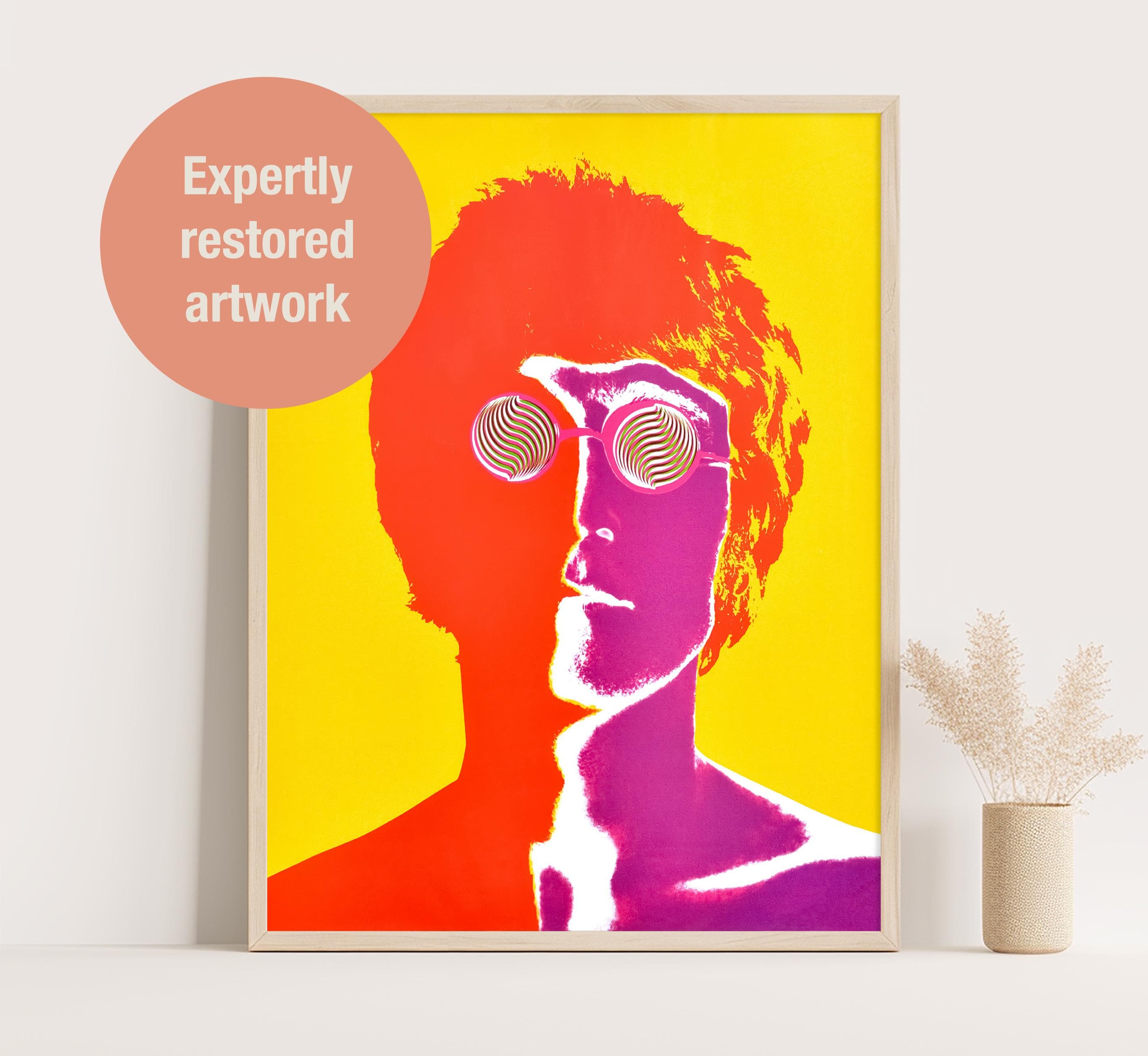 John Lennon Psychedelic Art Print: 1967 Avedon Beatles Portrait - Etsy