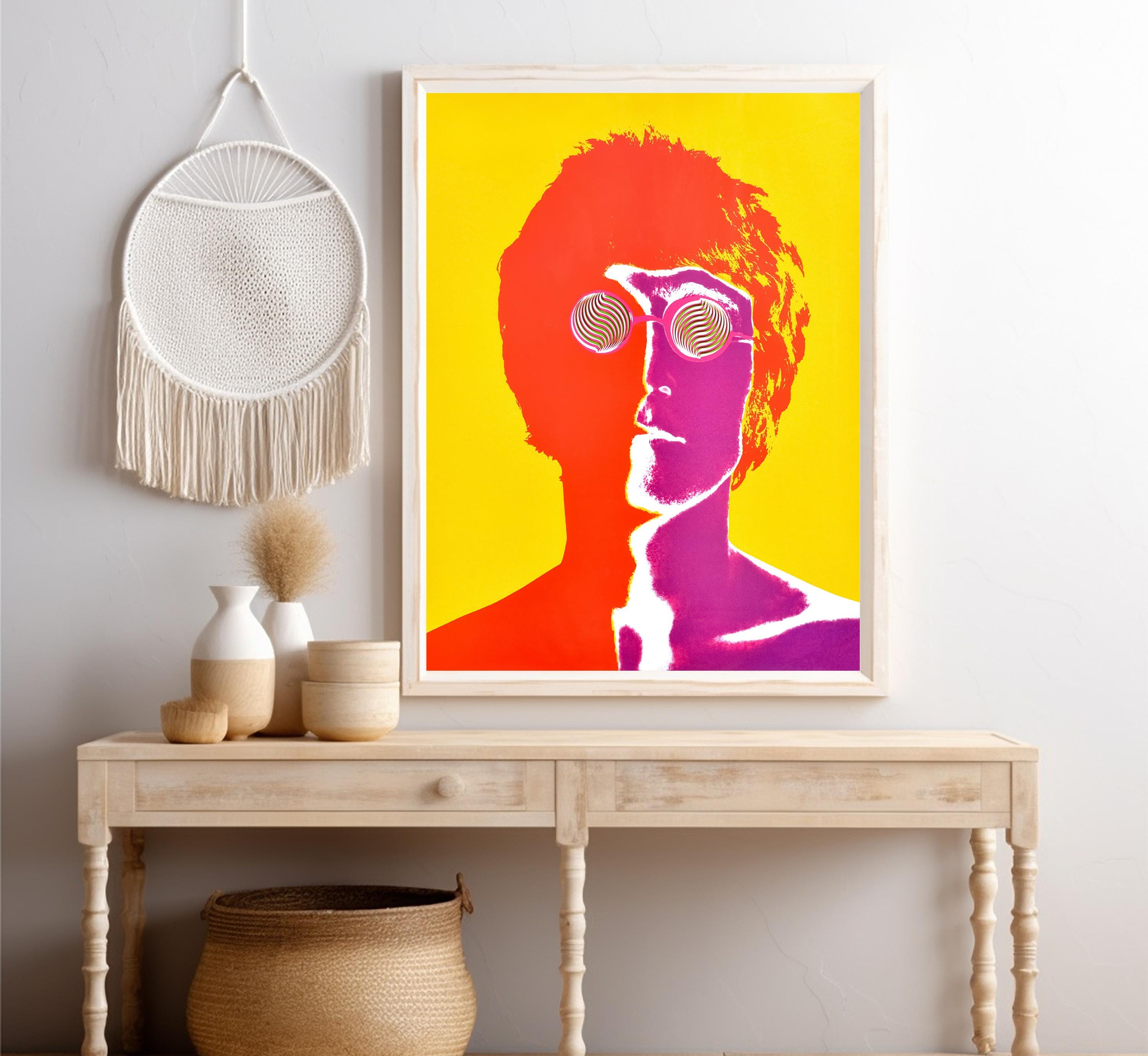 John Lennon Psychedelic Art Print: 1967 Avedon Beatles Portrait - Etsy