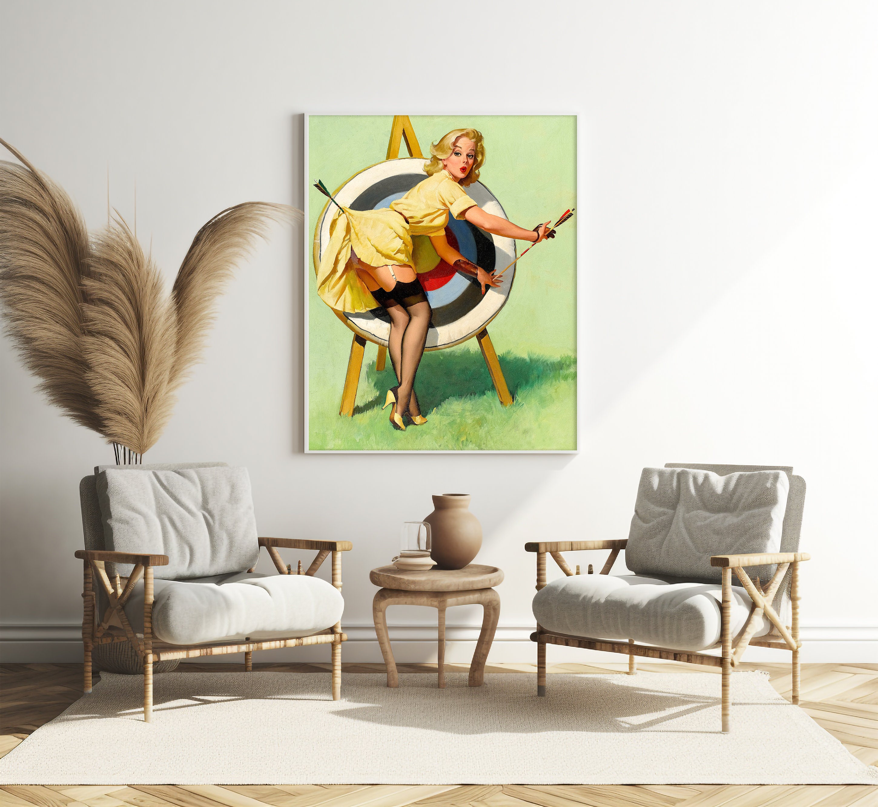Pin up Girl Wall Art Pin up Art Print Vintage Bedroom Wall Etsy
