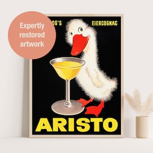 Vintage Aristo Poster by Ludwig Hohlwein: 1910 German Liqueur Ad