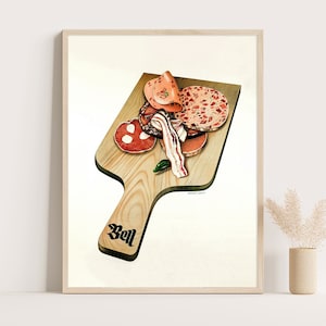 Glockenfleisch Vintage Werbeplakat, Vintage Küchenwandkunst, Große Wandkunst, bis zu 18x24 Druck.