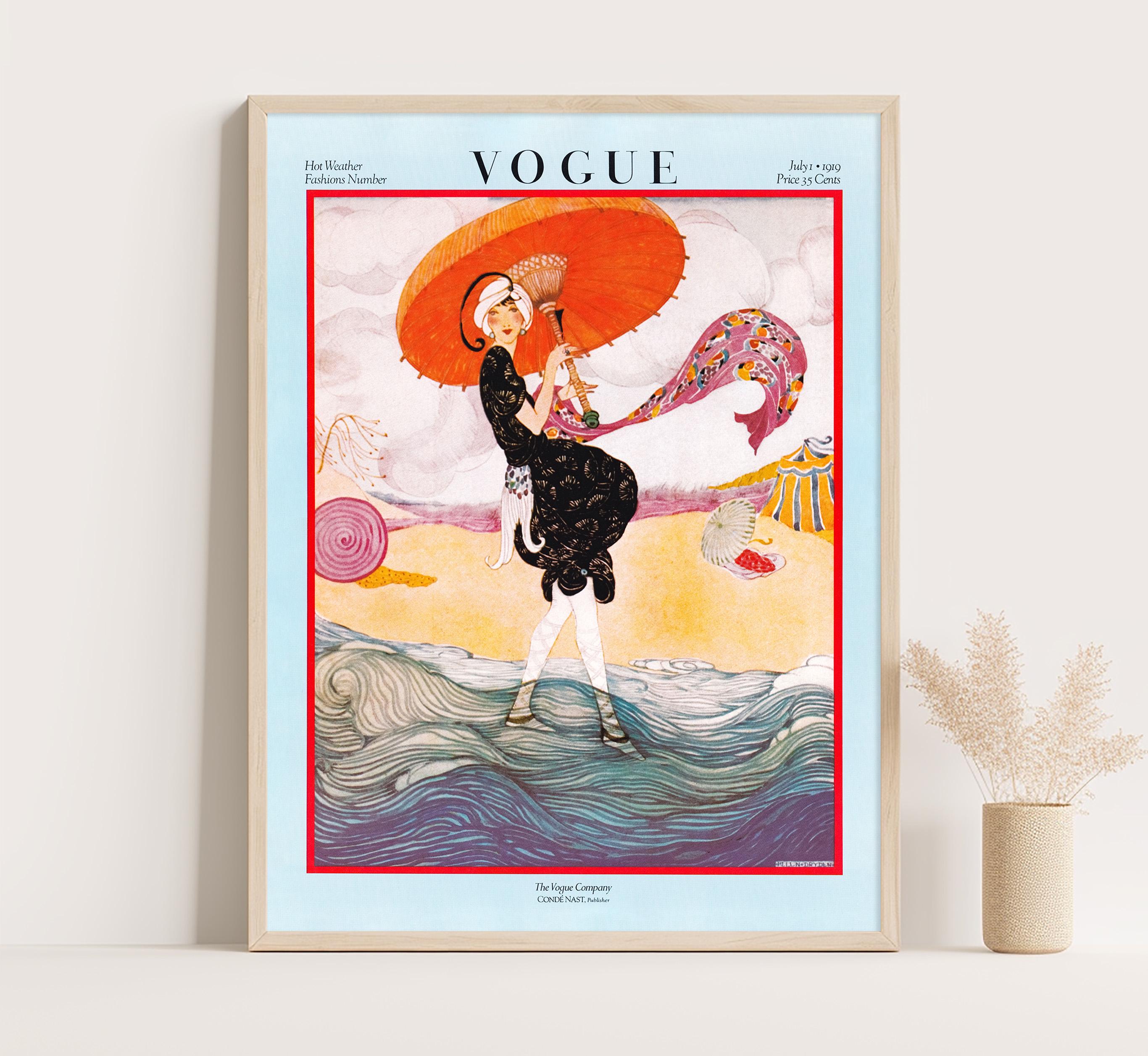 ヴィンテージ VOGUE 木製アートポスター ART DECO ヴィンテージ VOGUE 美装鏡面 木製アートポスター ART DECO