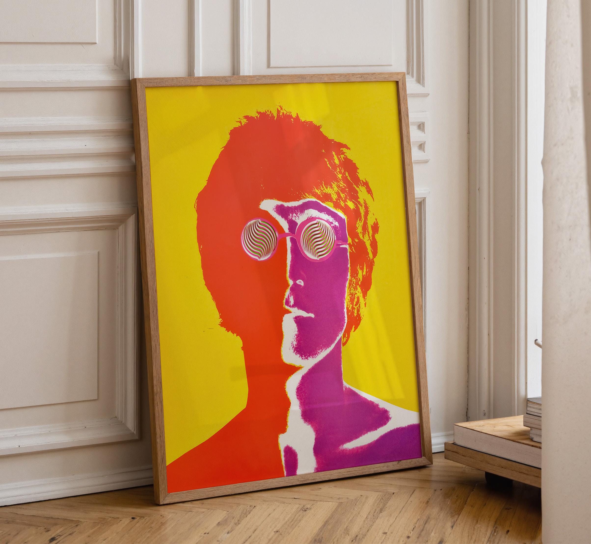 John Lennon Psychedelic Art Print: 1967 Avedon Beatles Portrait - Etsy