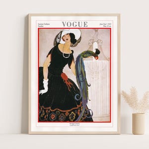 Vogue 1921 Cover Art Deco Print: Roaring Twenties Fashion Illustration