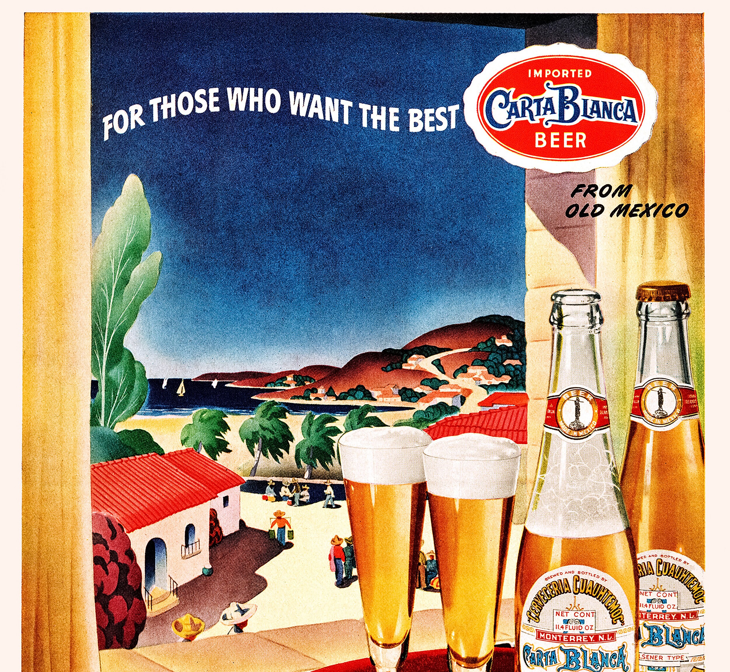 Carta Blanca Beer Table