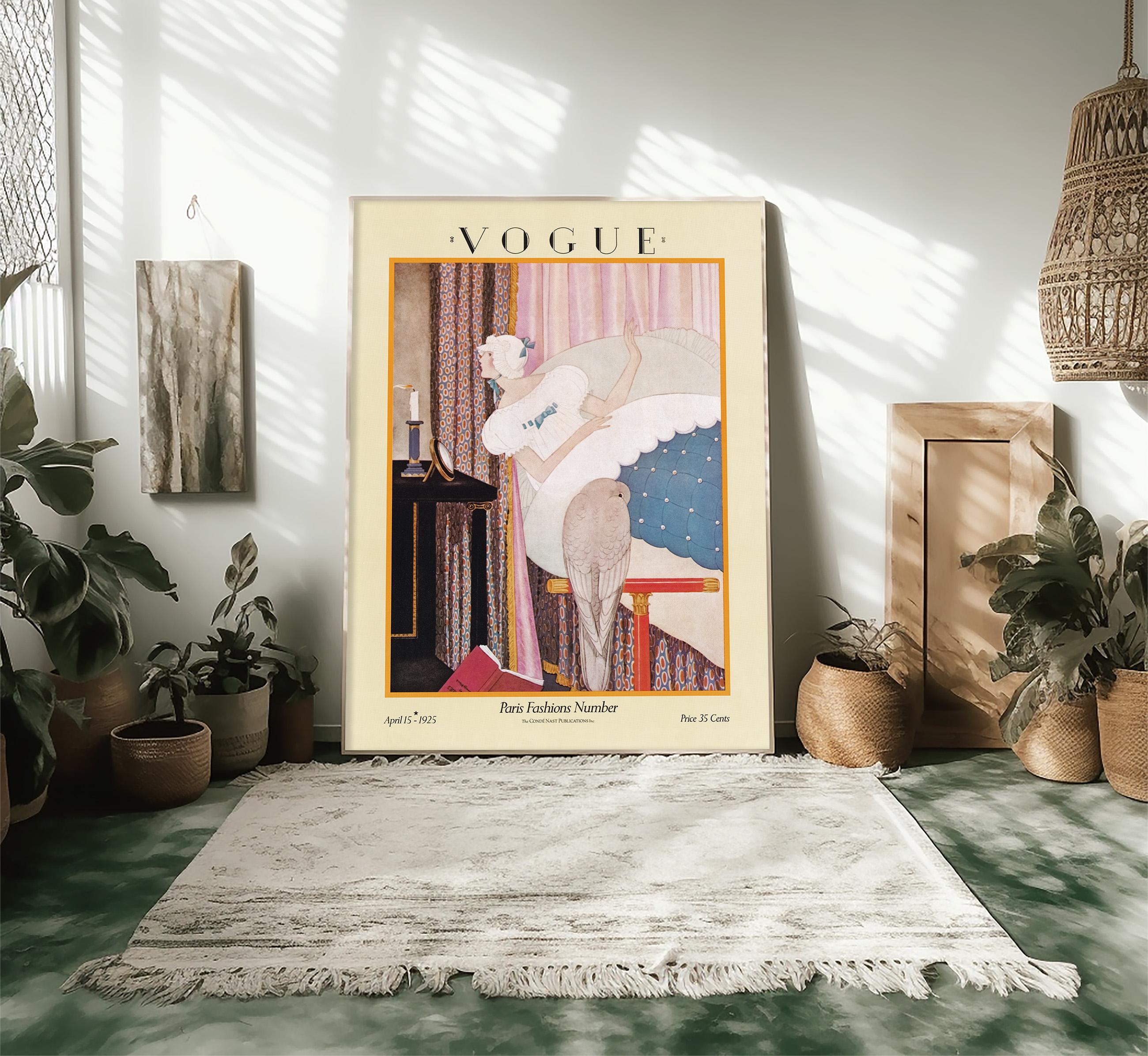 Vogue Magazine Cover by Pierre Brissaud, April 15 1925