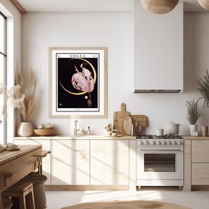 Vogue Cover Print: 1917 Art Deco Moonlit Fashion Illustration by George Wolfe Plank image 10