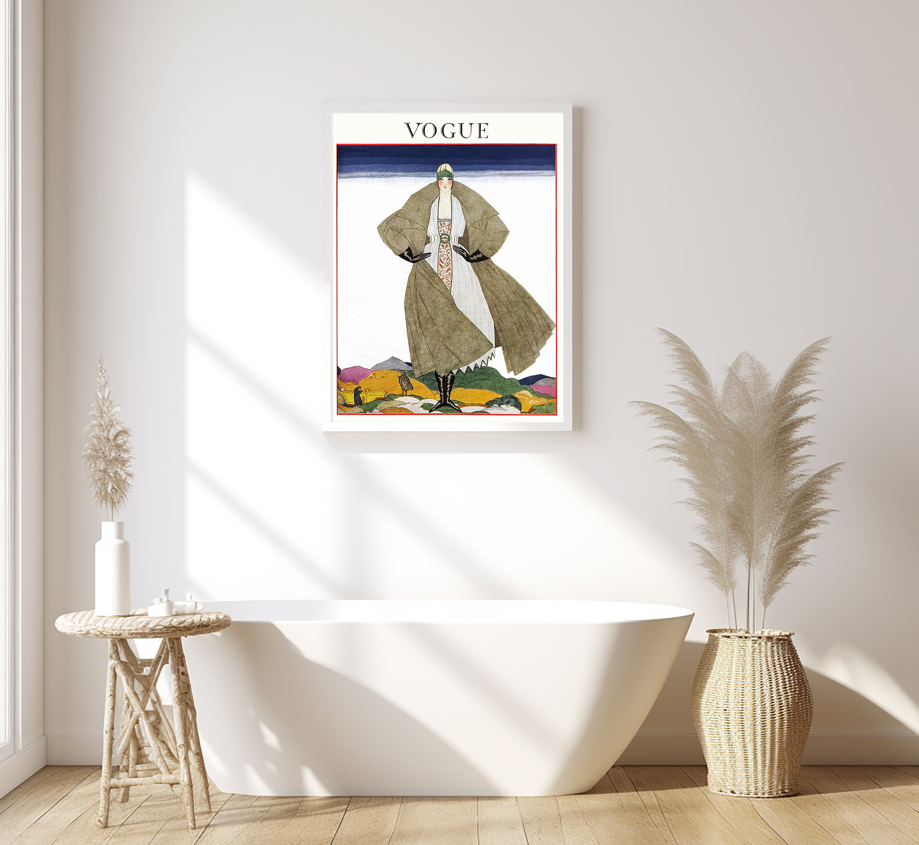 Vintage Vogue Cover Vintage Vogue Advertising Vintage Fashion Poster Il Fullxfull.5938018943 68kv