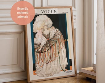 Art Deco Fashion Print: 1920 Vogue Cover - George Wolfe Plank - Etsy