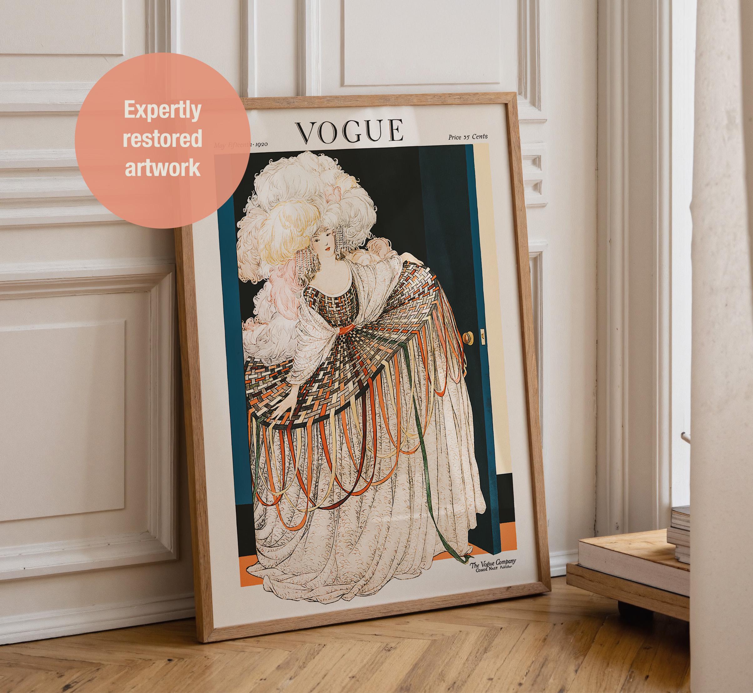 Art Deco Fashion Print: 1920 Vogue Cover - George Wolfe Plank - Etsy