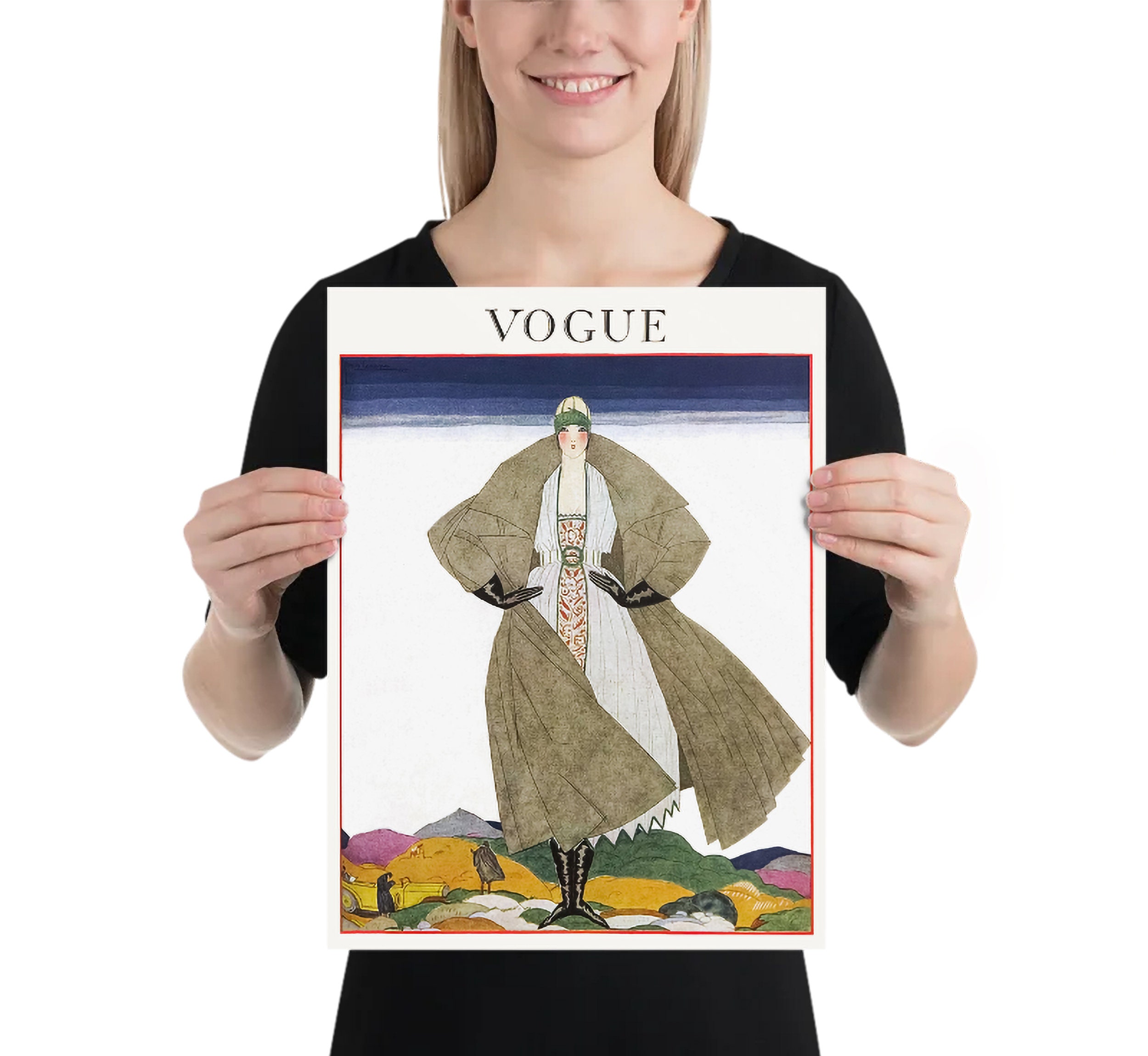Vintage Vogue Cover Vintage Vogue Advertising Vintage Fashion Poster Il Fullxfull.5890001744 I6b2