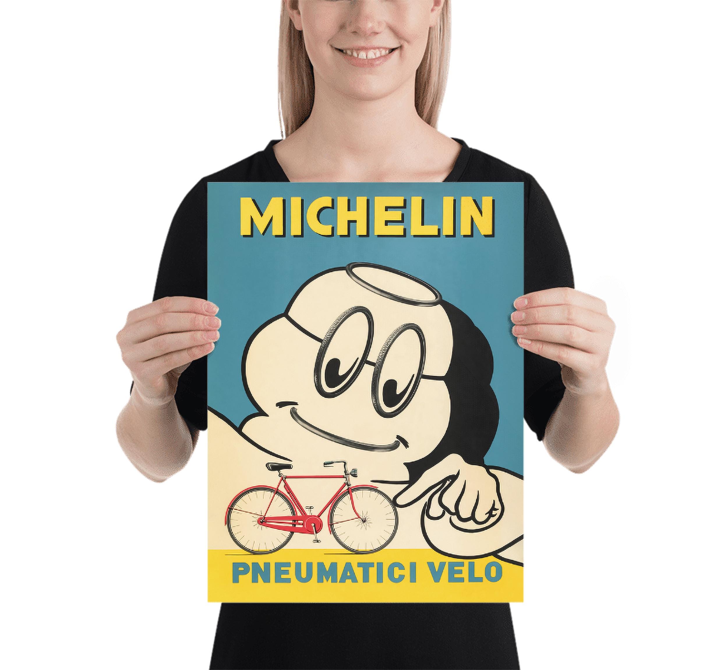 ミシュランのポスター、ヴィンテージ自転車広告、1950年代のプリント