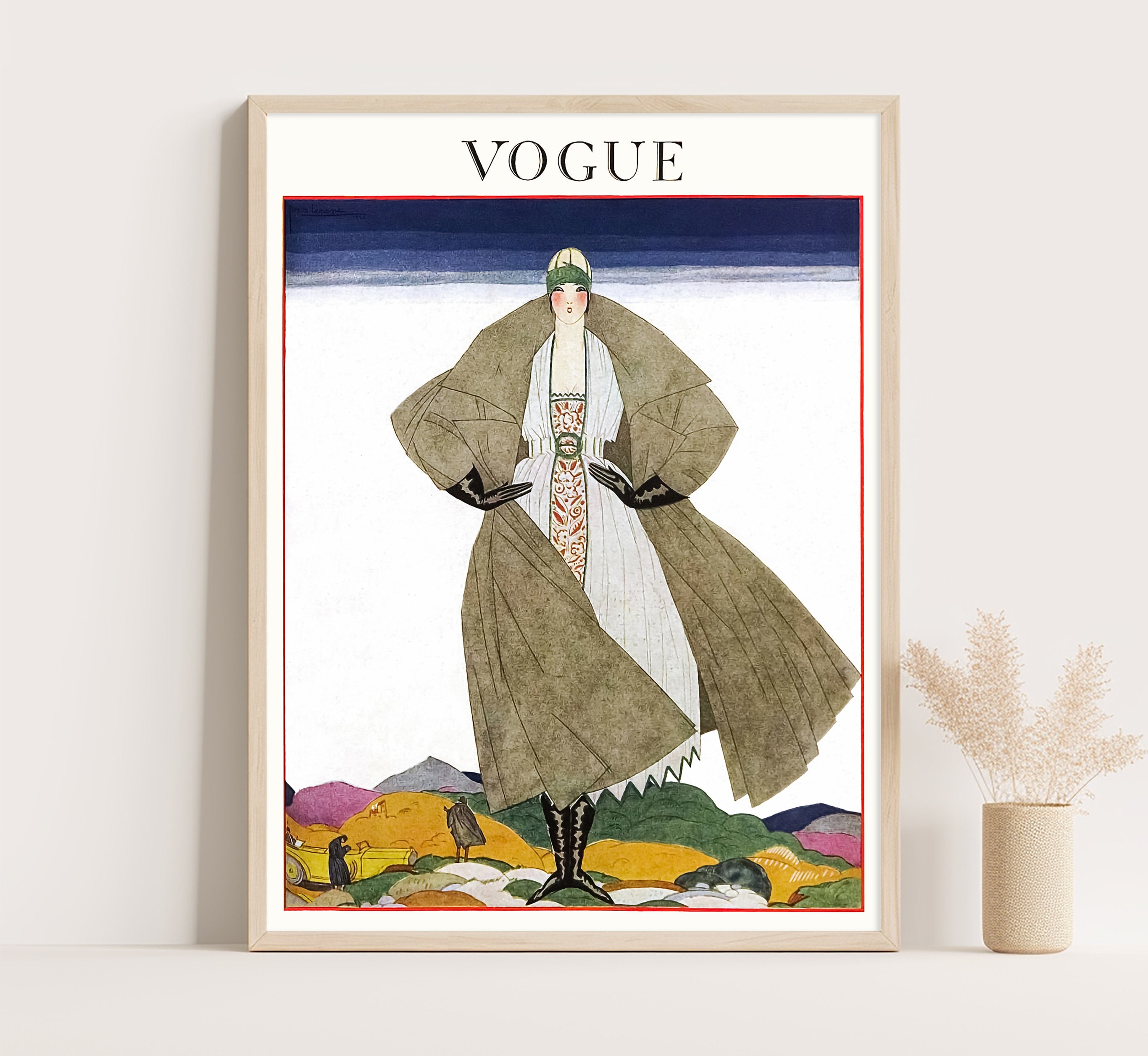 Vintage Vogue Cover Vintage Vogue Advertising Vintage Fashion Poster Il Fullxfull.5938018941 Iqyv