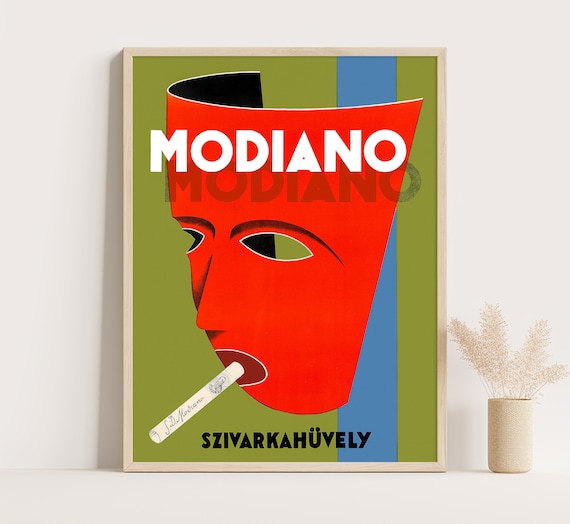Vintage Modiano Poster by Andreas Farkas: 1929 Modernist Art Print