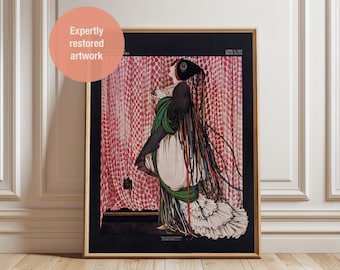 Vogue Wall Art Print: 1915 Art Deco Fashion Illustration by George Wolfe Plank