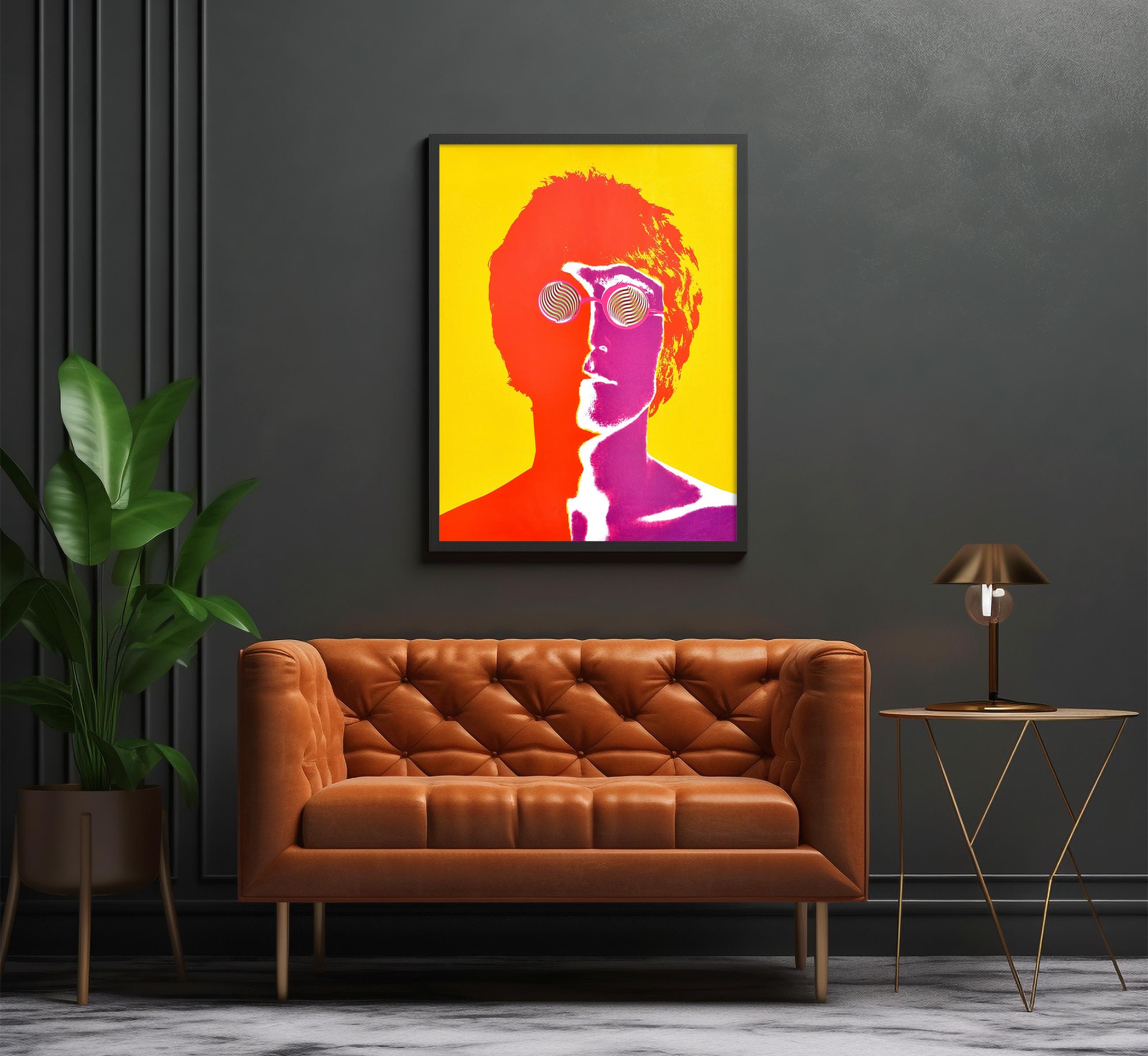 John Lennon Psychedelic Art Print: 1967 Avedon Beatles Portrait - Etsy