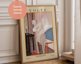 Vogue Cover Art Deco Print: 1925 Paris Fashions by Brissaud