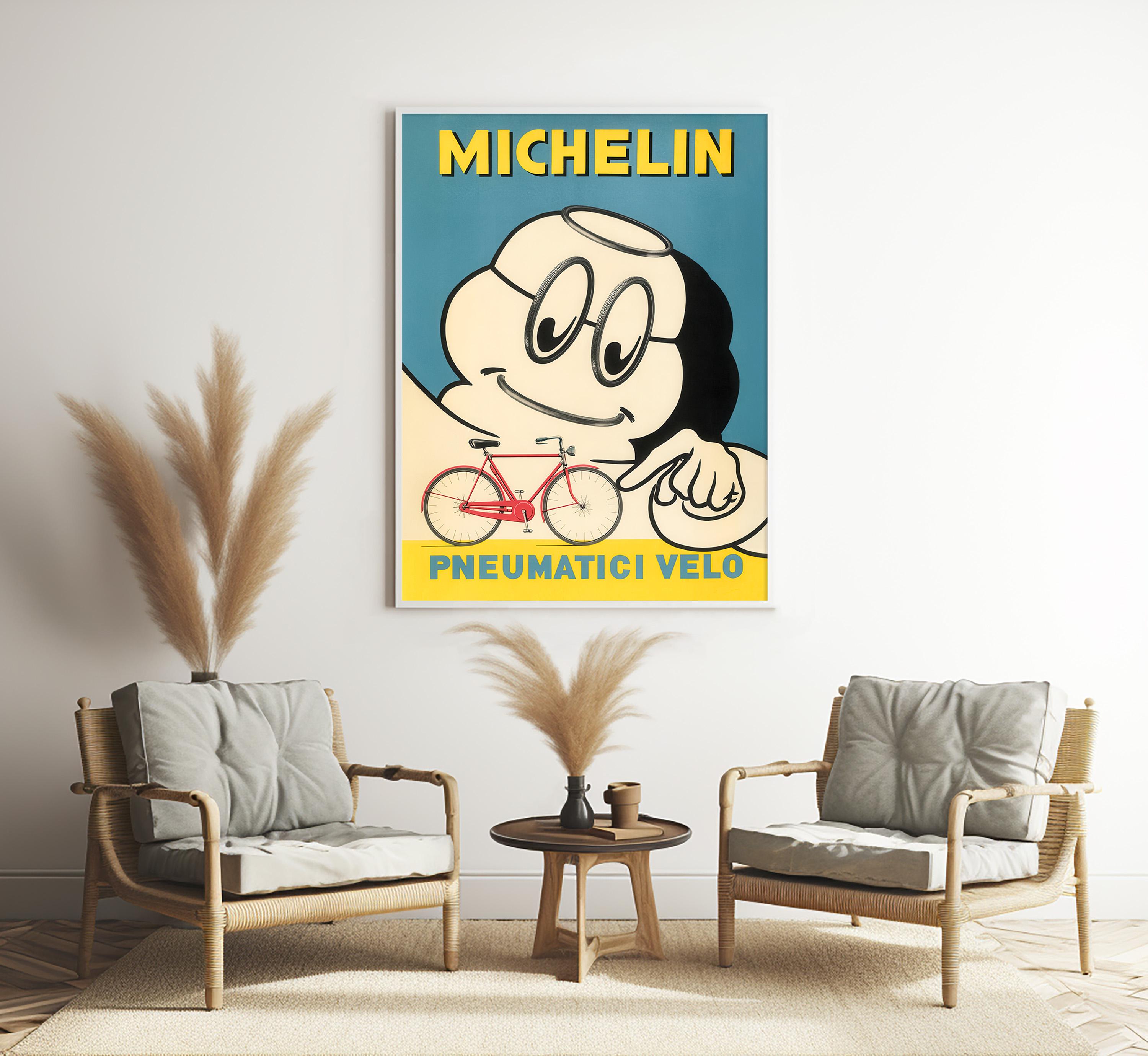 ミシュランのポスター、ヴィンテージ自転車広告、1950年代のプリント