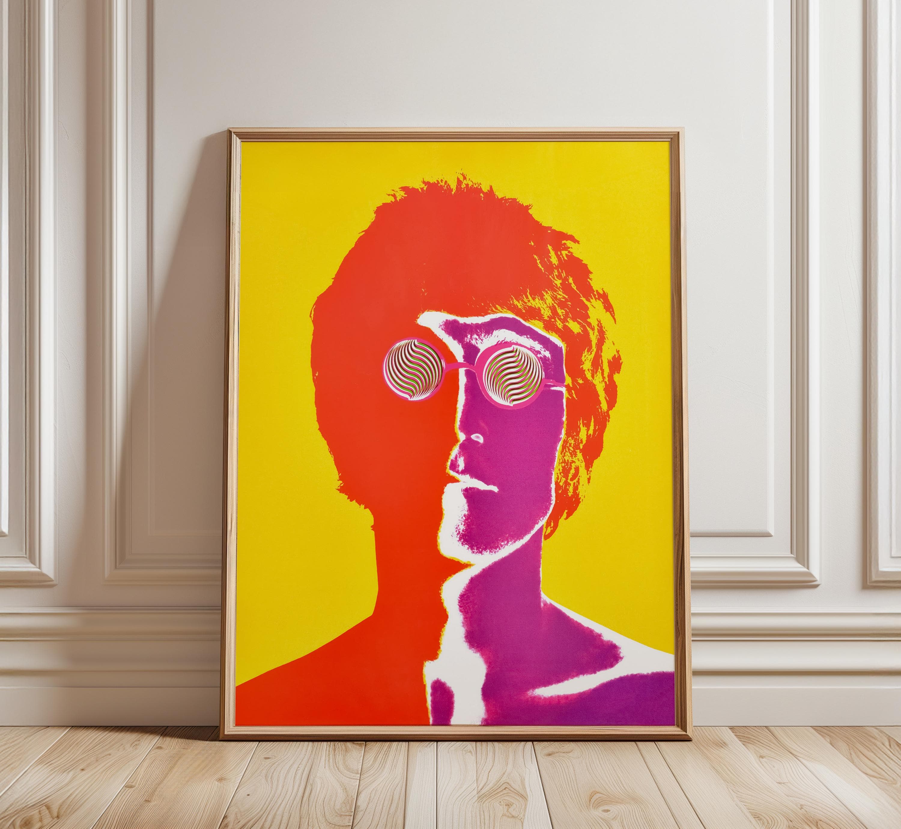 John Lennon Psychedelic Art Print: 1967 Avedon Beatles Portrait - Etsy