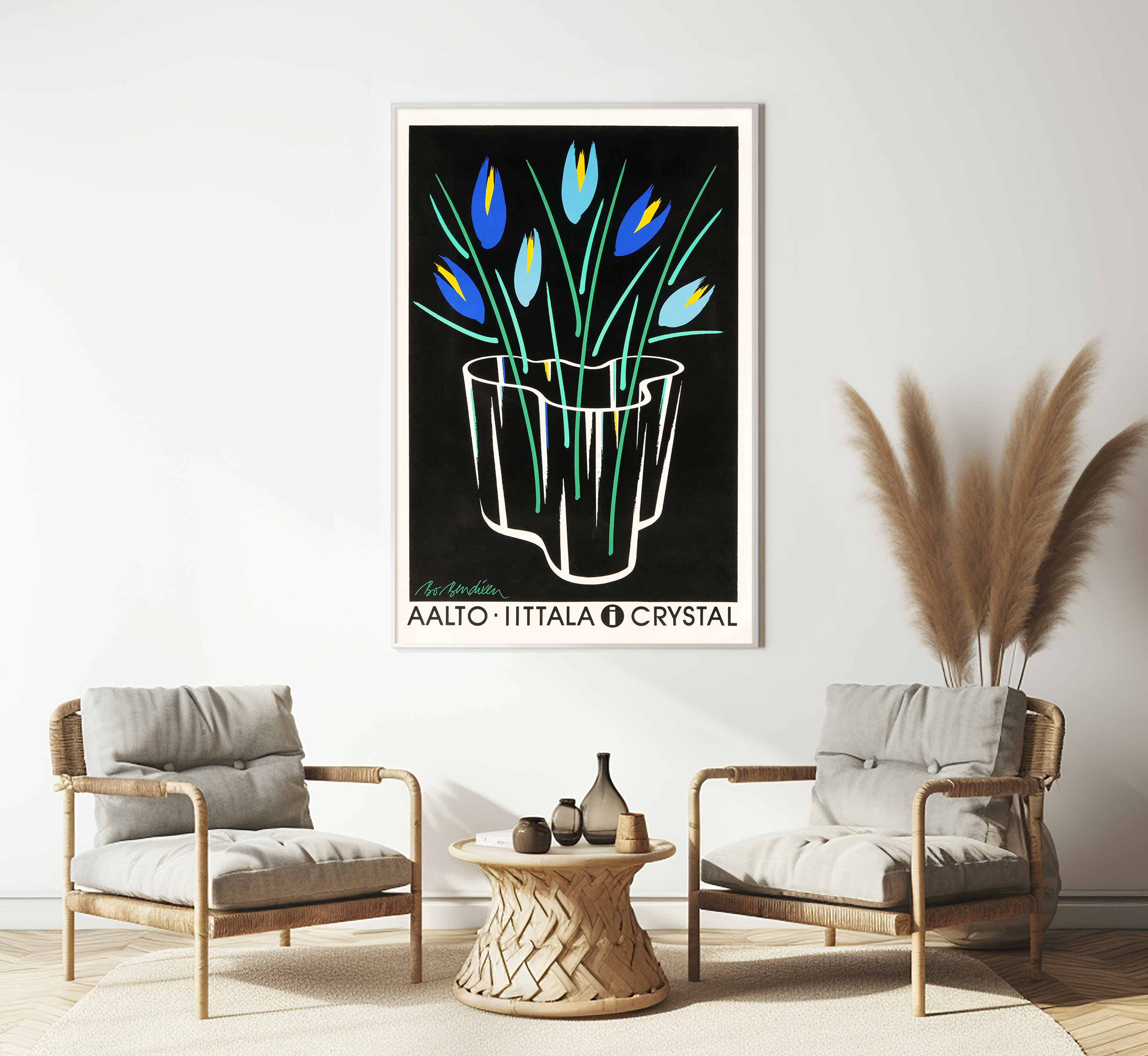 aalto　イッタラ　　ヴィンテージ　ポスター　レア　アアルト iittala Poster aalto drawing / ポスター : also - 通販 - Yahoo