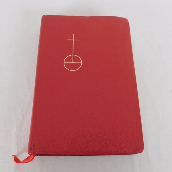 Lutheran Service Book Hymnal Music Edition 1972 Red Leatherette Gilt Edges FLAW