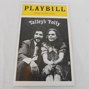 Talley&#39;s Folly Playbill May 1980 Judd Hirsch Trish Hawkins Lanford Wilson