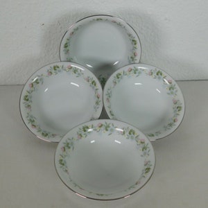 Johann Haviland Forever Spring Set 4 Fruit Berry Sauce Bowls 5&quot; Bavaria Germany
