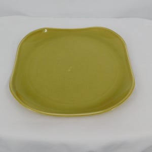 Russel Wright Steubenville American Modern Chartreuse 13 inch Square Chop Plate