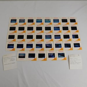 Juego de diapositivas vintage de 1962, diciembre, Gran Cañón, desierto pintado, Raton Pass, Carter