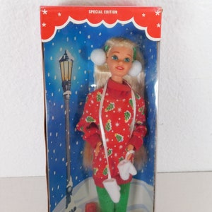 Caroling Fun Barbie Doll Special Edition #13966 Neu NRFB 1995 Mattel Christmas