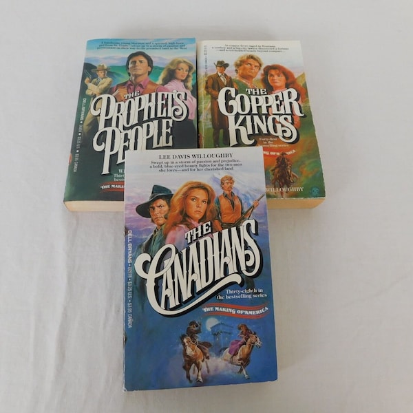 Set 3 Making America PB Novels Lee Davis Willoughby Canadians Copper King People